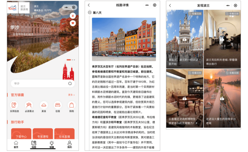 WeChat Marketing: Poland Travel Mini Program
